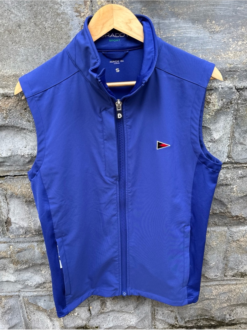 Westhampton Country Club Vest Small Golf Blue B Draddy Full Zip